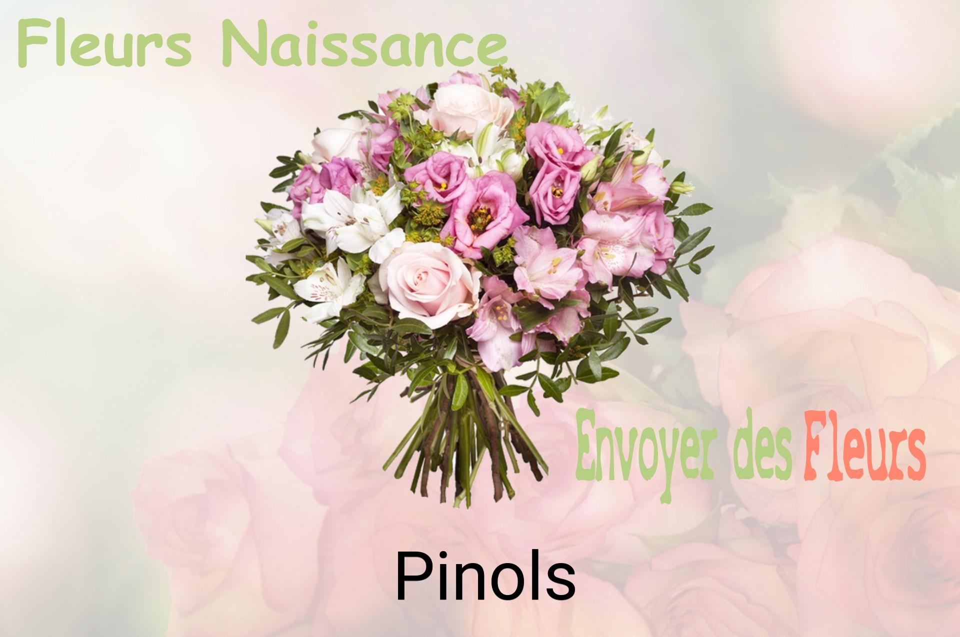 Bouquet de fleurs de naissance livré à Pinols